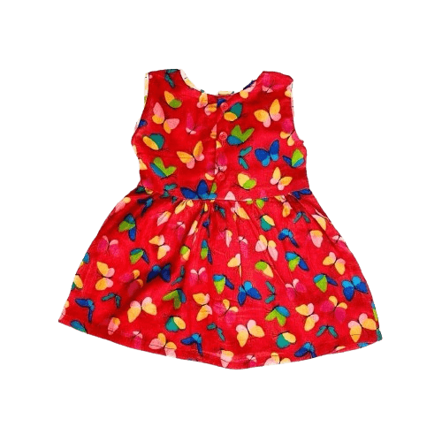 Red butterfly dress
